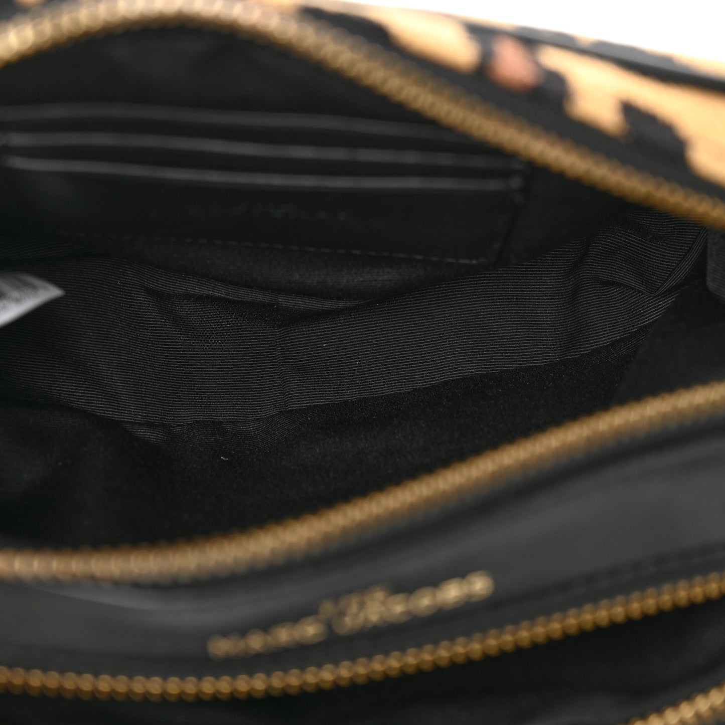Calfskin Fabric Leopard Print The Softshot Bag