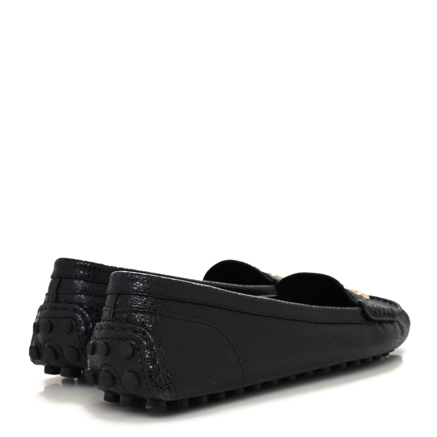 Louis Vuitton Calfskin Lock Mocassin Loafers 40 Black 4 of 7