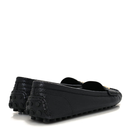 Louis Vuitton Calfskin Lock Mocassin Loafers 40 Black 4 of 7