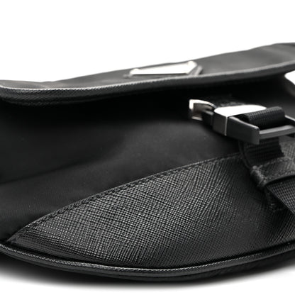 Prada Re-Nylon Saffiano Sling Bag Black 9 of 10