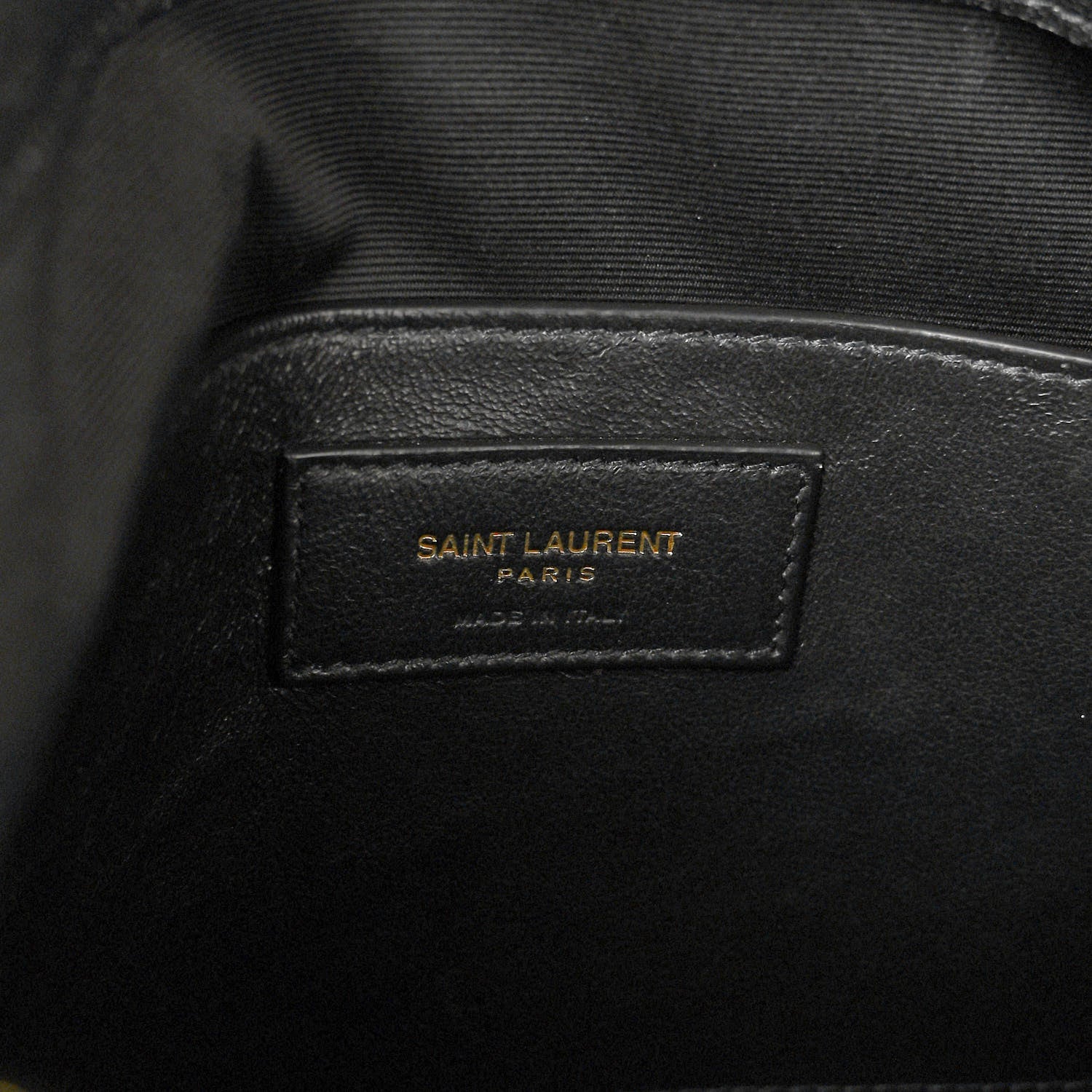 Saint Laurent Sheepskin Matelasse Chevron Monogram Large College Satchel Black 7 of 11