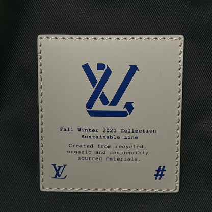 Louis Vuitton Wool Cotton Monogram Jacquard Embroidered LV Felt Keepall Bandouliere 50 Gris 6 of 10