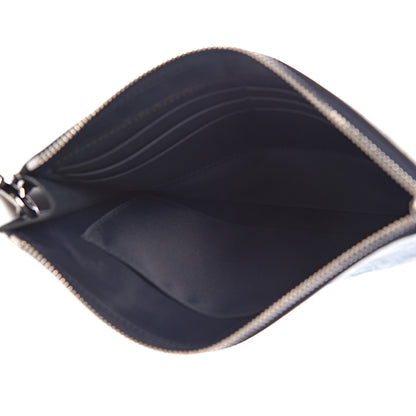 Gucci GG Supreme Monogram Blooms Small Zip Wristlet Pouch Beige Blue Black 5 of 7