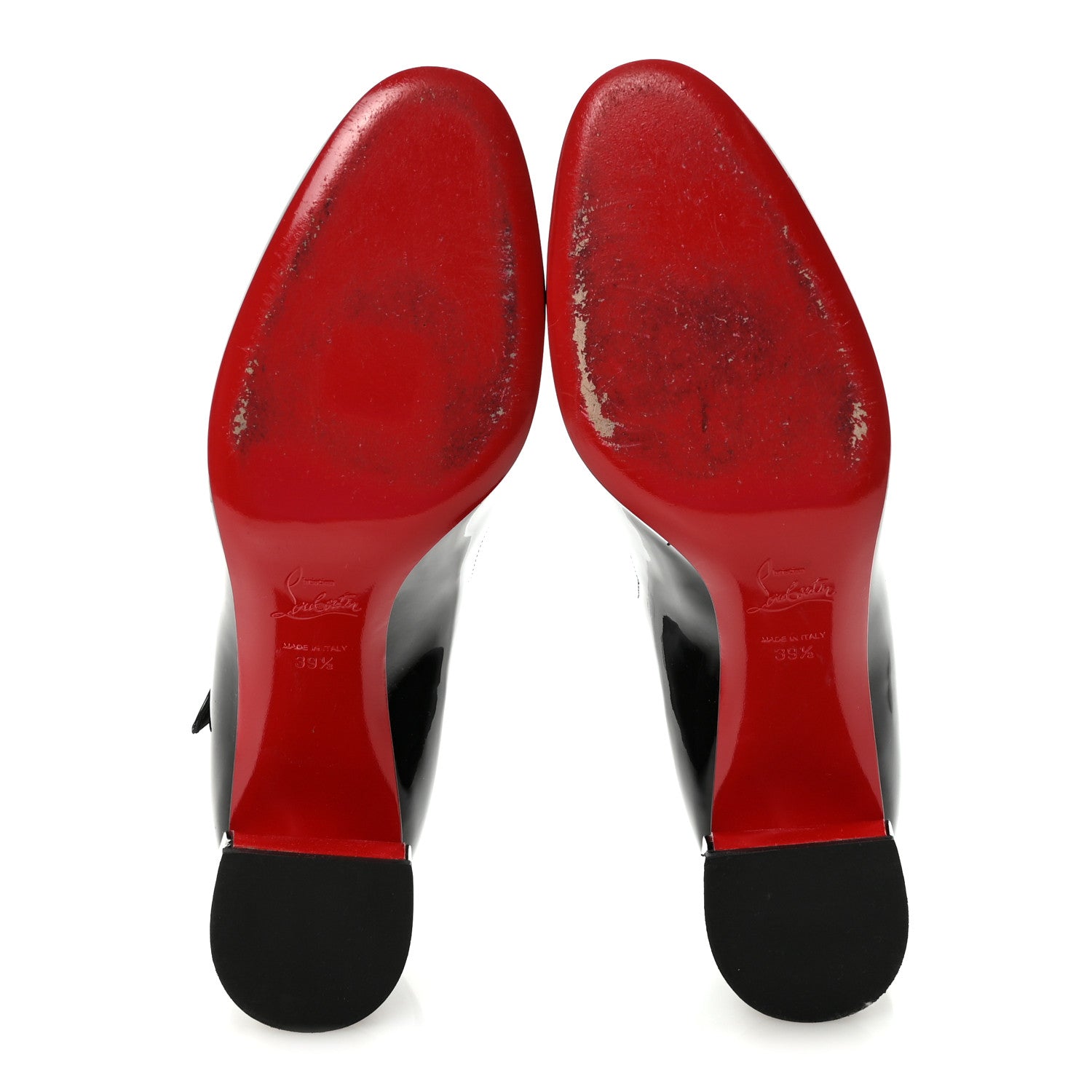 Christian Louboutin Patent Miss Jane Mary Janes 55 Pumps 39.5 Black 6 of 8