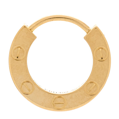 Cartier 18K Yellow Gold Single LOVE Hoop Earring 1 of 4