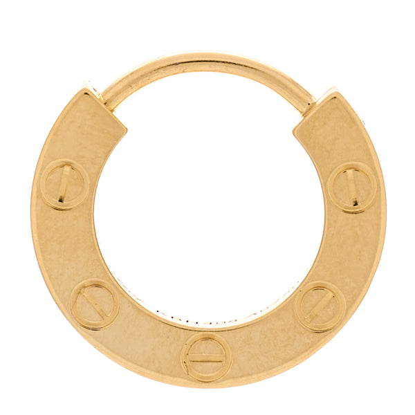 アクセサリー Cartier LOVE SINGLE HOOP EARRING Cartier Love Hoop Earrings in 18K Yellow Gold | myGemma | Item #135033