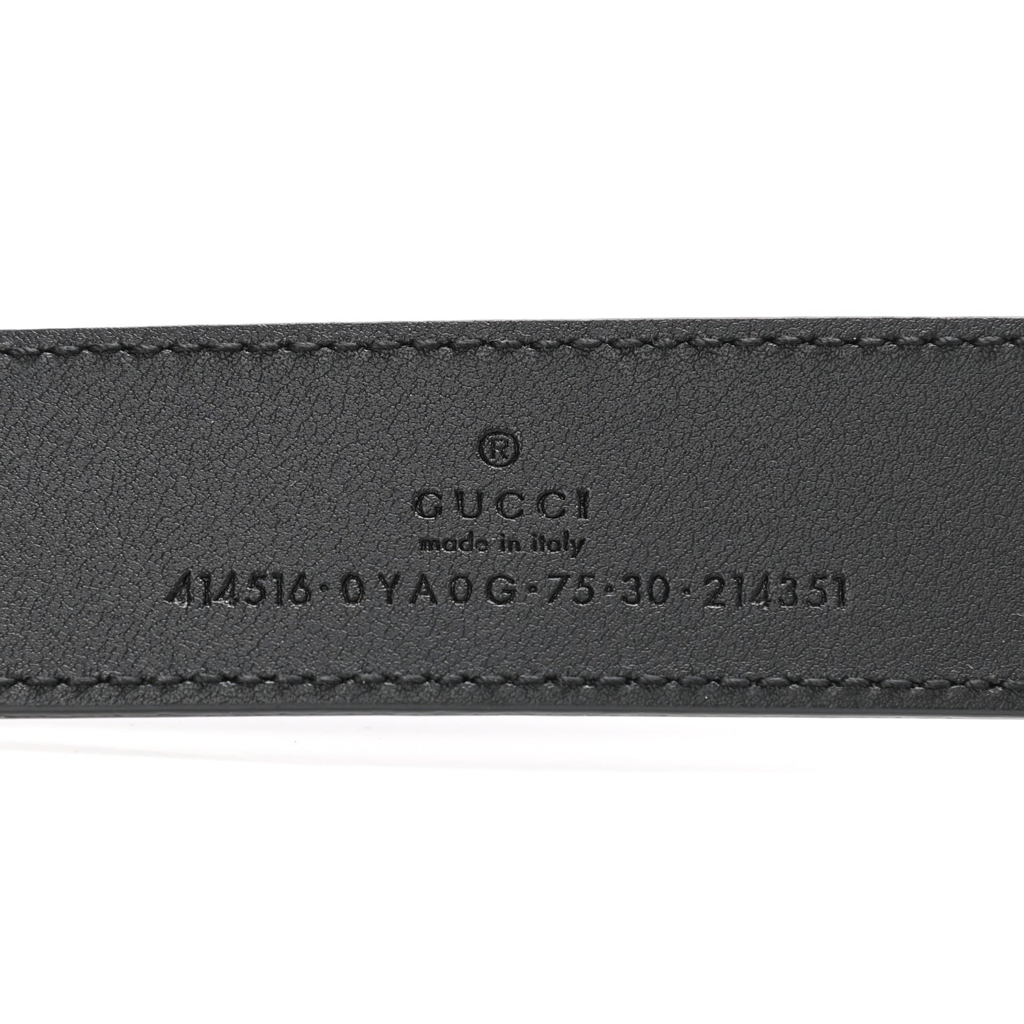 Calfskin Double G 30mm Belt 75 30 Black