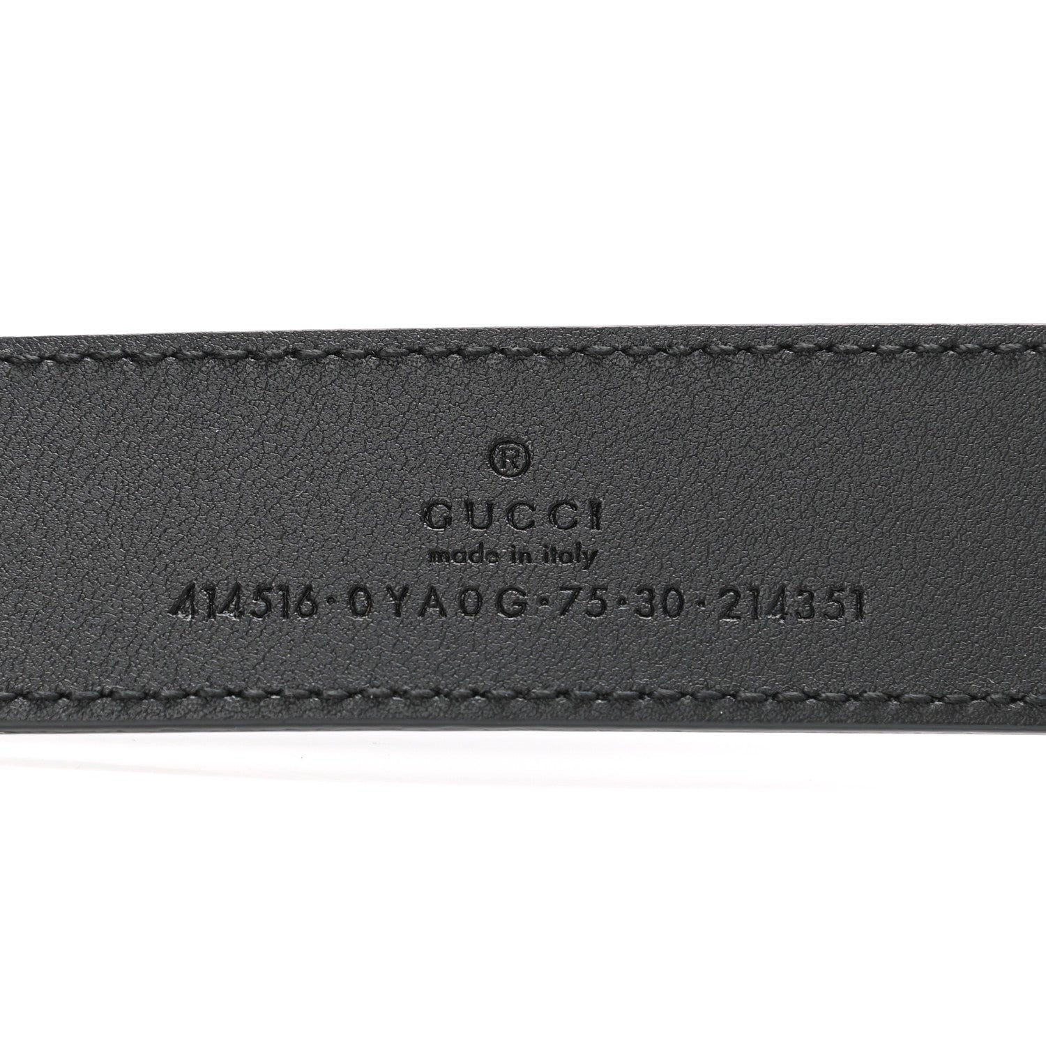 Gucci Calfskin Double G 30mm Belt 75 30 Black 5 of 5