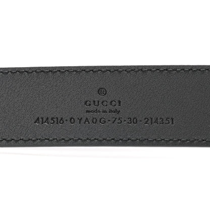 Gucci Calfskin Double G 30mm Belt 75 30 Black 5 of 5