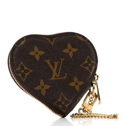 Louis Vuitton Monogram Leopard Coeur Heart Coin Purse Blanc Corail 3 of 7