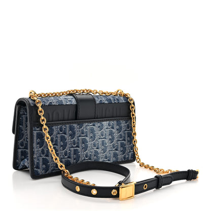 Christian Dior Denim Oblique 30 Montaigne East West Chain Flap Bag 3 of 10