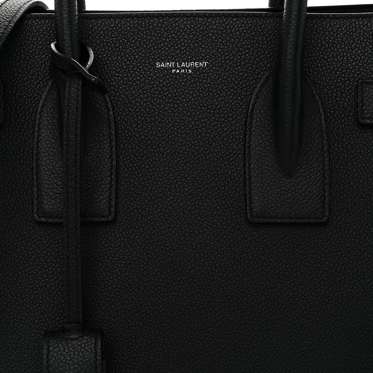 Saint Laurent Grained Calfskin Small Sac De Jour Black 7 of 9