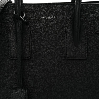Saint Laurent Grained Calfskin Small Sac De Jour Black 7 of 9