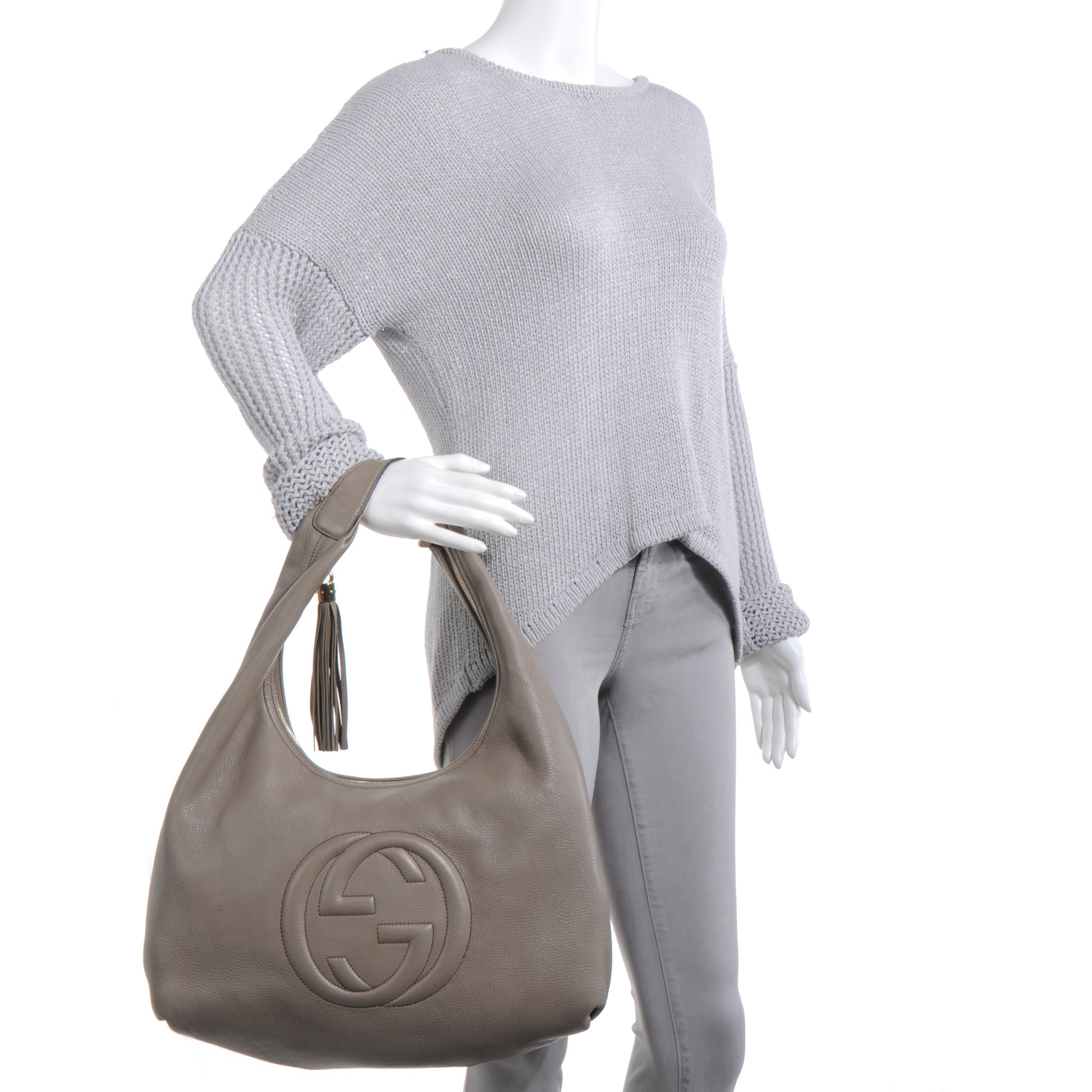 Gucci Pebbled Calfskin Large Soho Hobo New Fango 2 of 8