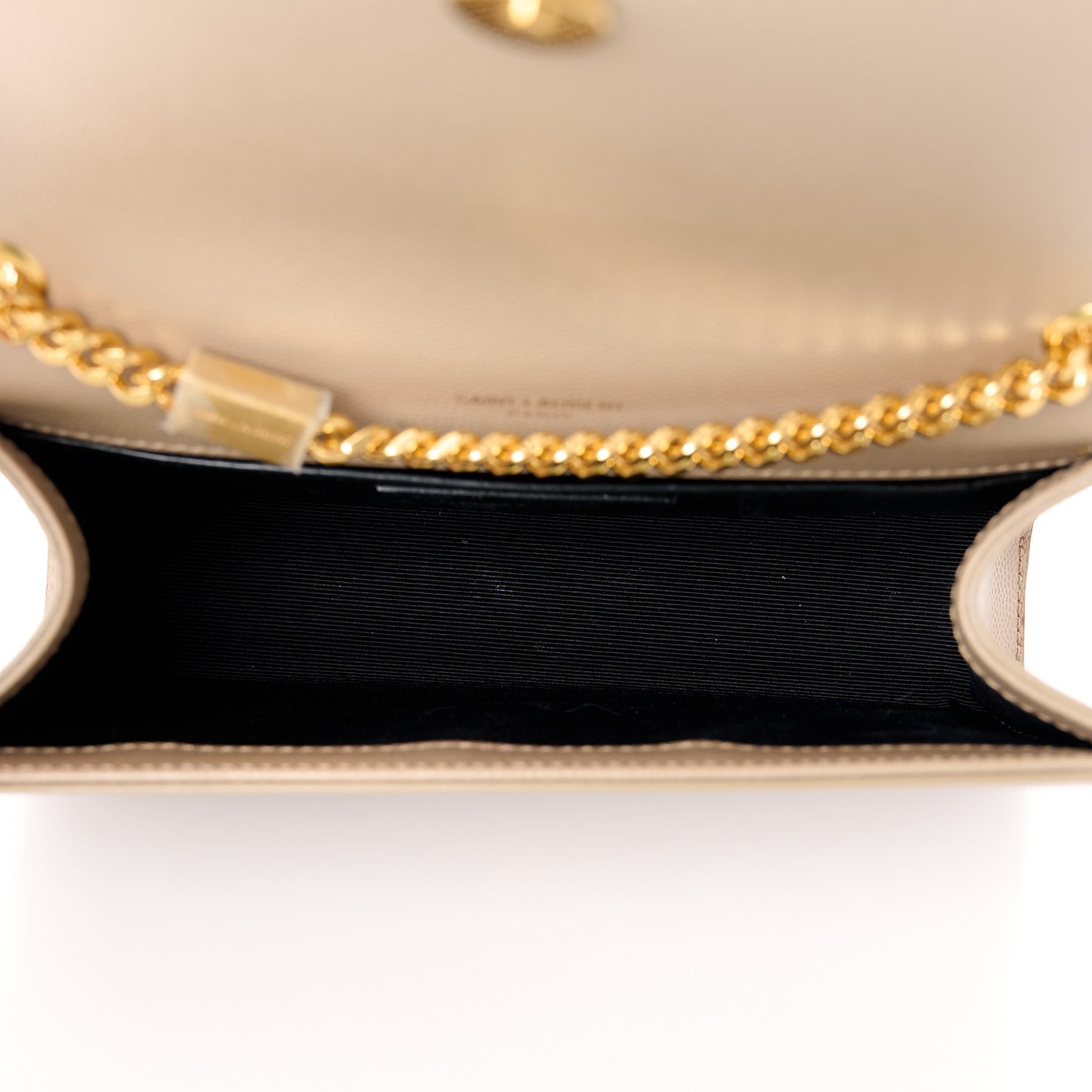 Grain De Poudre Small Monogram Kate Satchel Dark Beige
