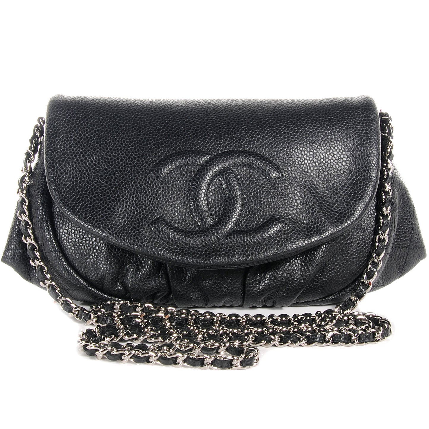 Caviar Half Moon Wallet On Chain WOC Black