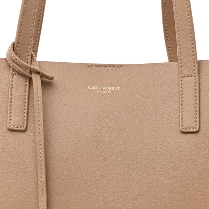 Saint Laurent Calfskin Large Shopping Tote Dark Beige 9 of 12