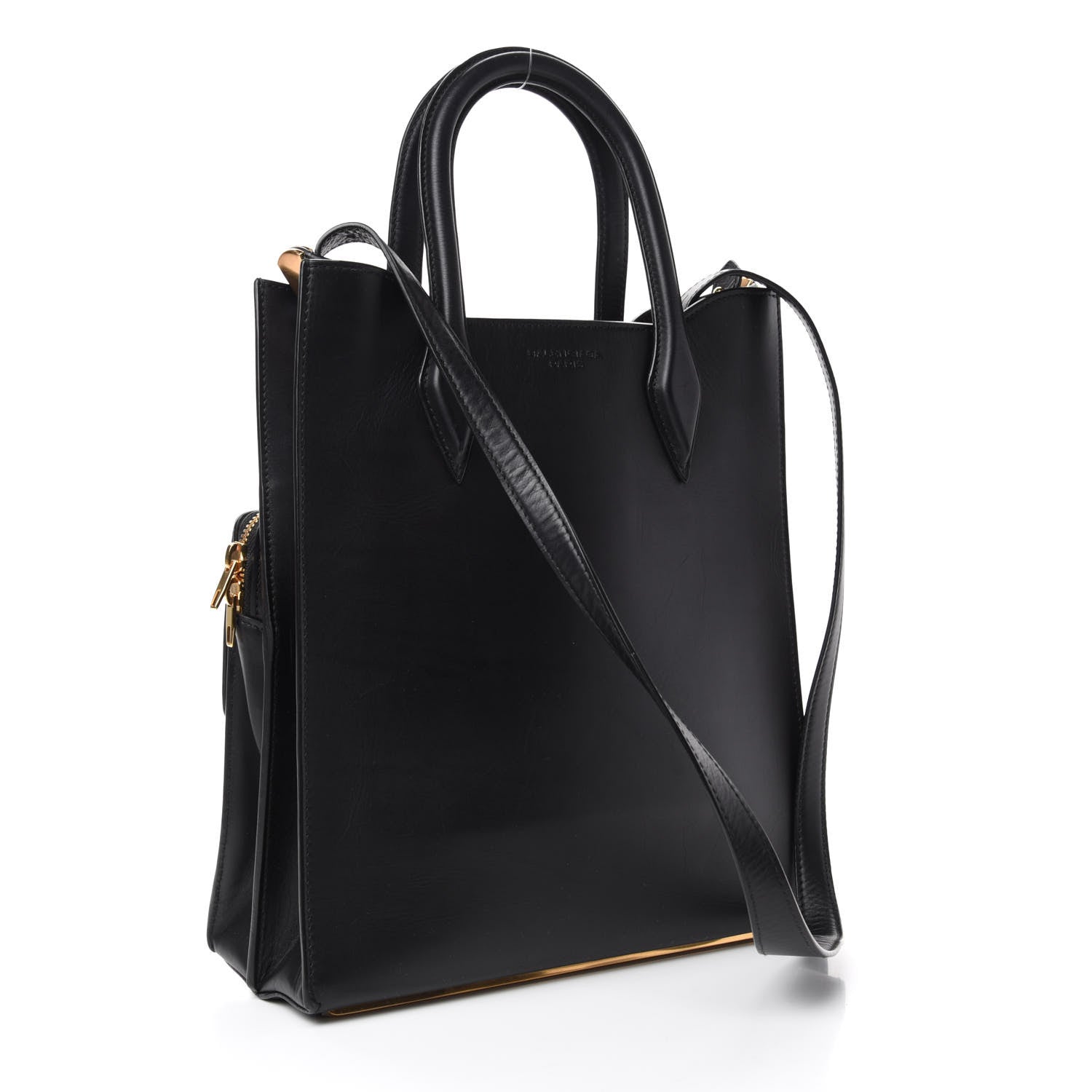 Balenciaga Calfskin Maillon Shoulder Bag Black 3 of 11