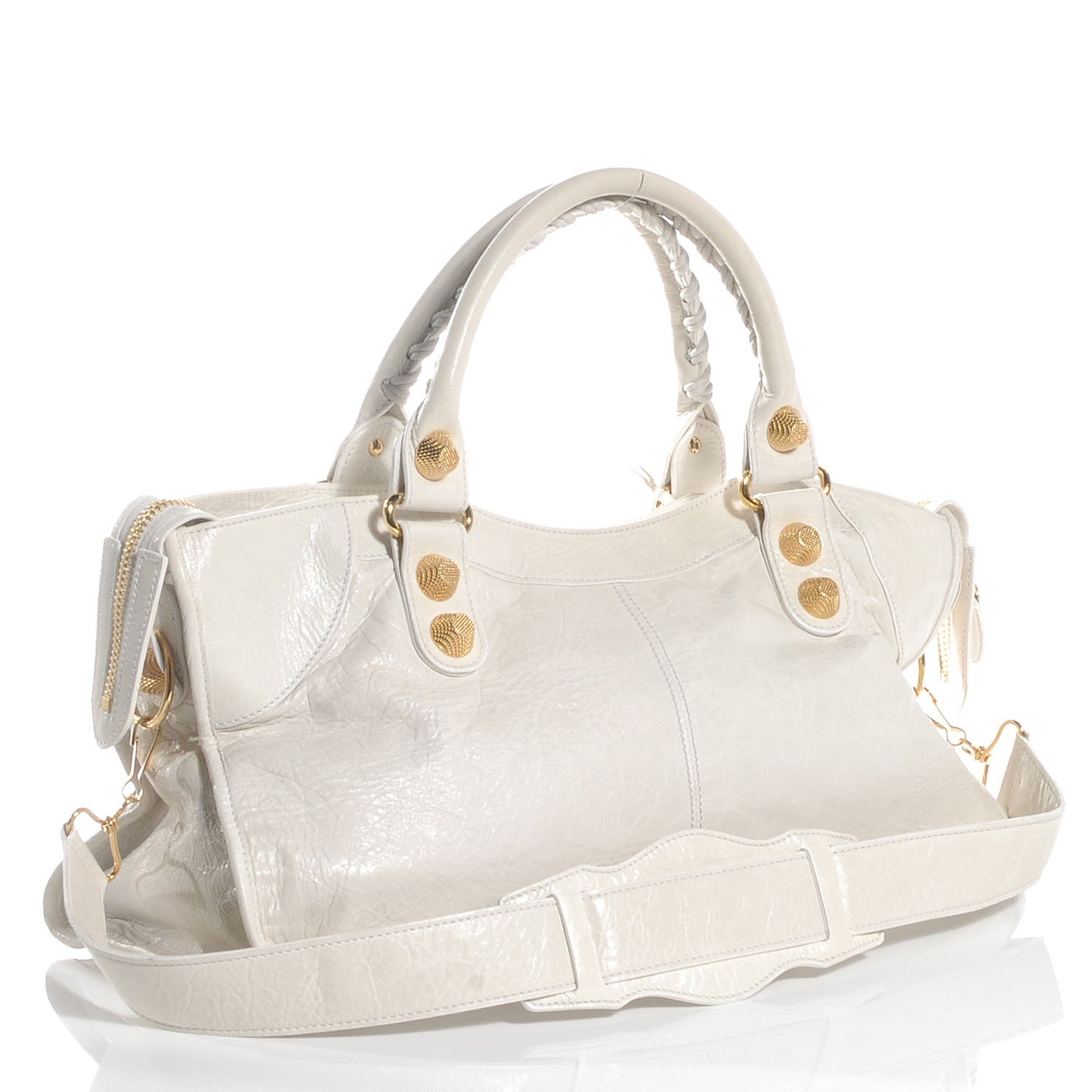 Agneau Giant 21 Gold Hardware Part Time White