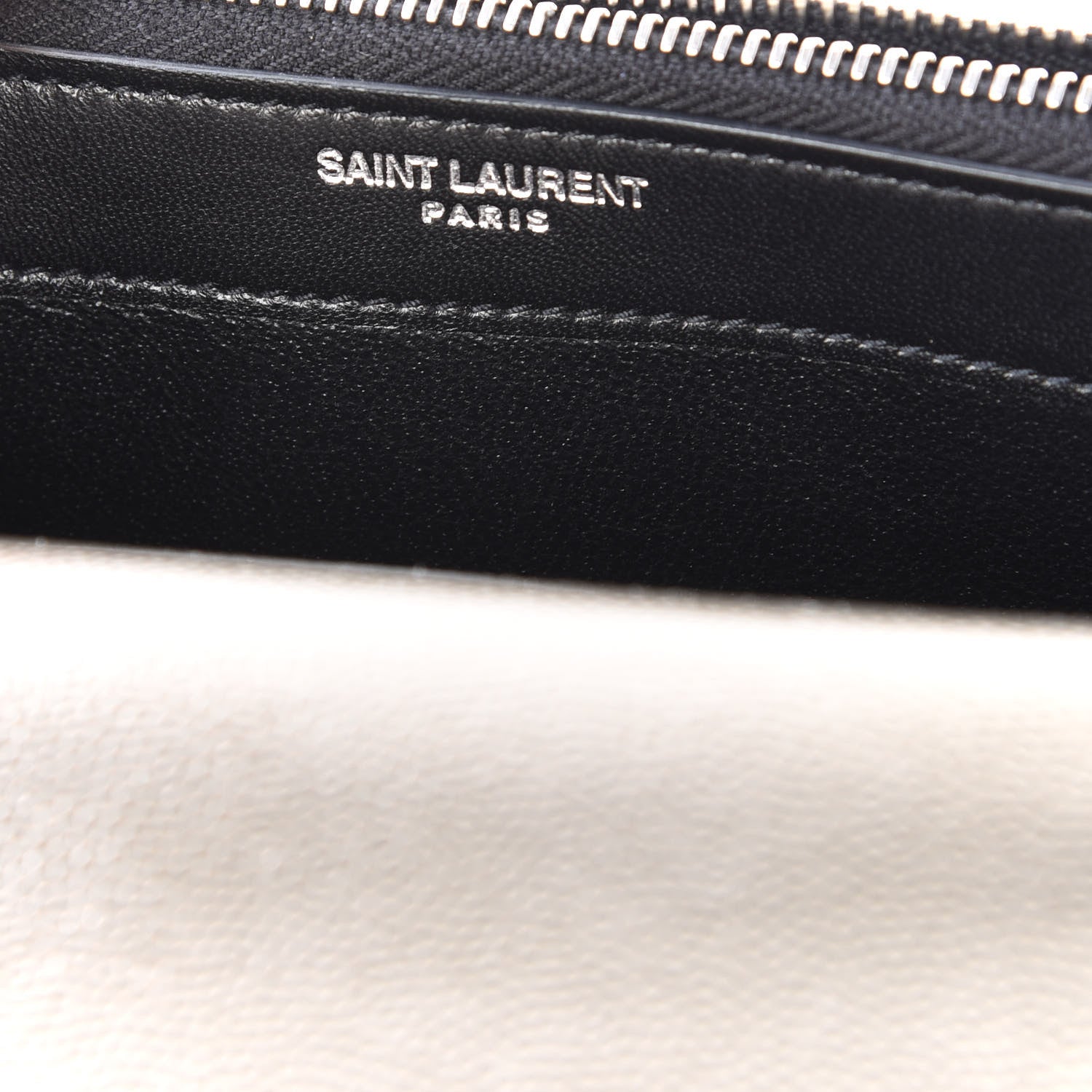 Saint Laurent Grain De Poudre Classic Monogram Kate Tassel Chain Wallet Piombo 7 of 10