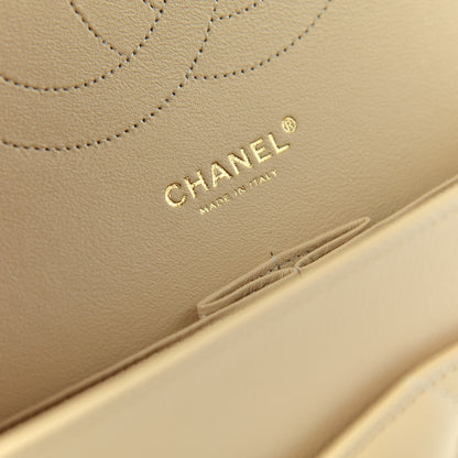 Chanel Caviar Quilted Jumbo Double Flap Beige Clair 8 of 10