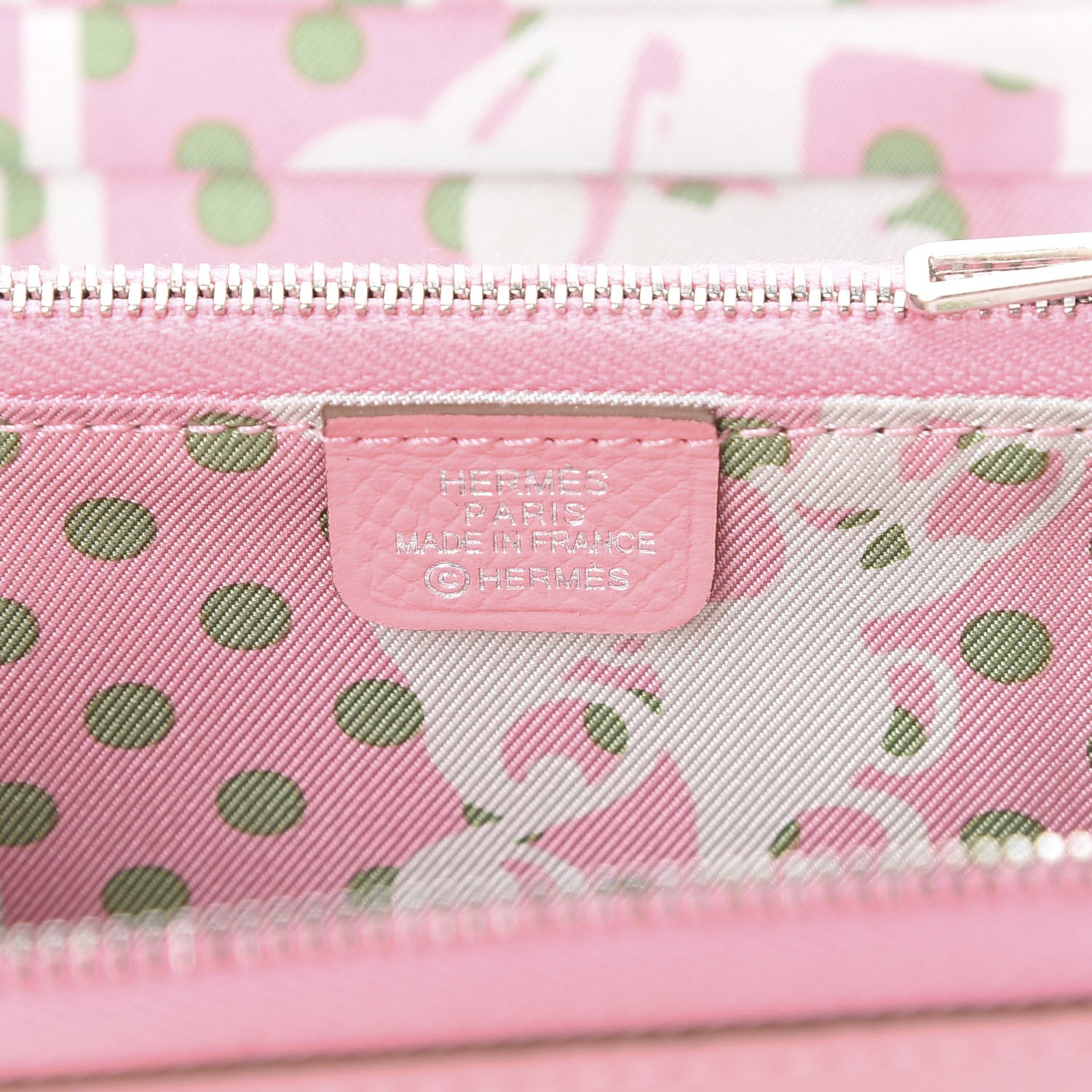 Hermes Epsom Silk'in Compact Wallet Rose Confetti 5 of 7