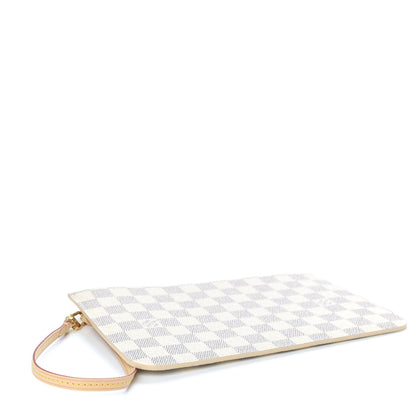 Louis Vuitton Damier Azur Neverfull MM GM Pochette Rose Ballerine 4 of 6