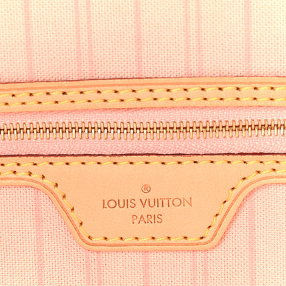 Louis Vuitton Damier Azur Delightful MM Rose Ballerine 6 of 8