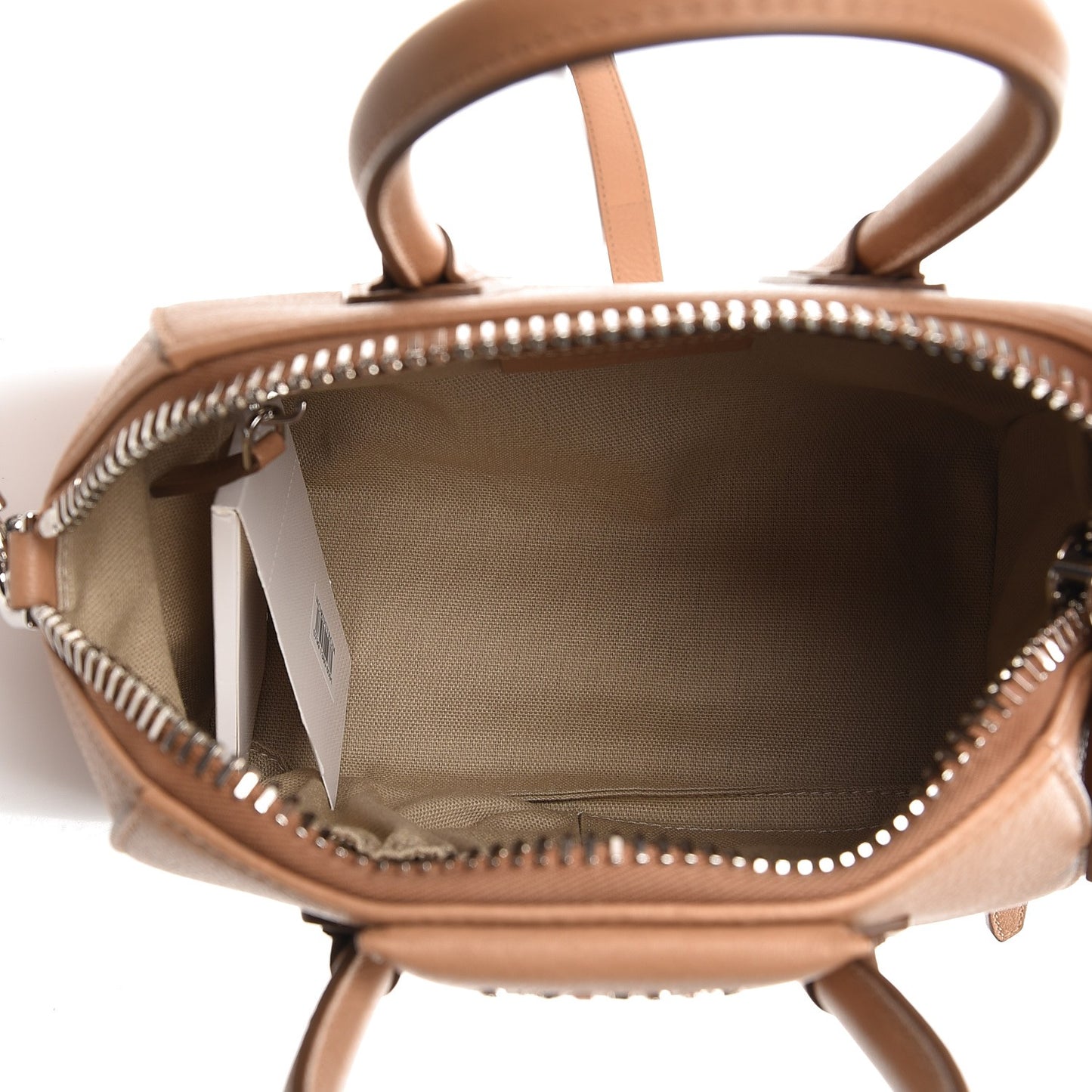 Sugar Goatskin Mini Antigona Medium Beige