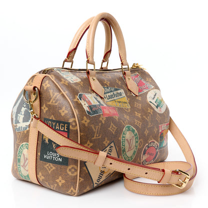 Louis Vuitton Monogram Hotel Labels Speedy Bandouliere 30 3 of 12