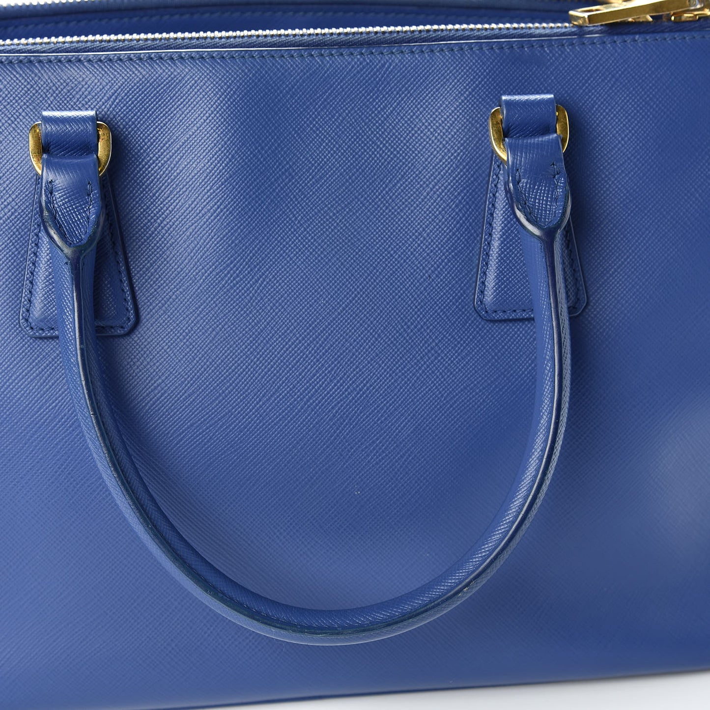 Saffiano Small Galleria Double Zip Tote Bluette