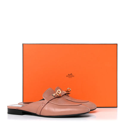 Hermes Goatskin Oz Mules 35.5 Rose Aube 13 of 13