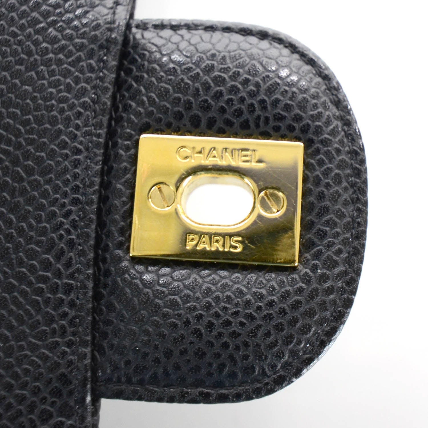 Chanel Caviar Quilted Medium Double Flap Black 11 of 12