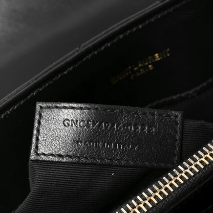 Saint Laurent Calfskin Y Quilted Monogram Medium Loulou Chain Satchel Black 6 of 10