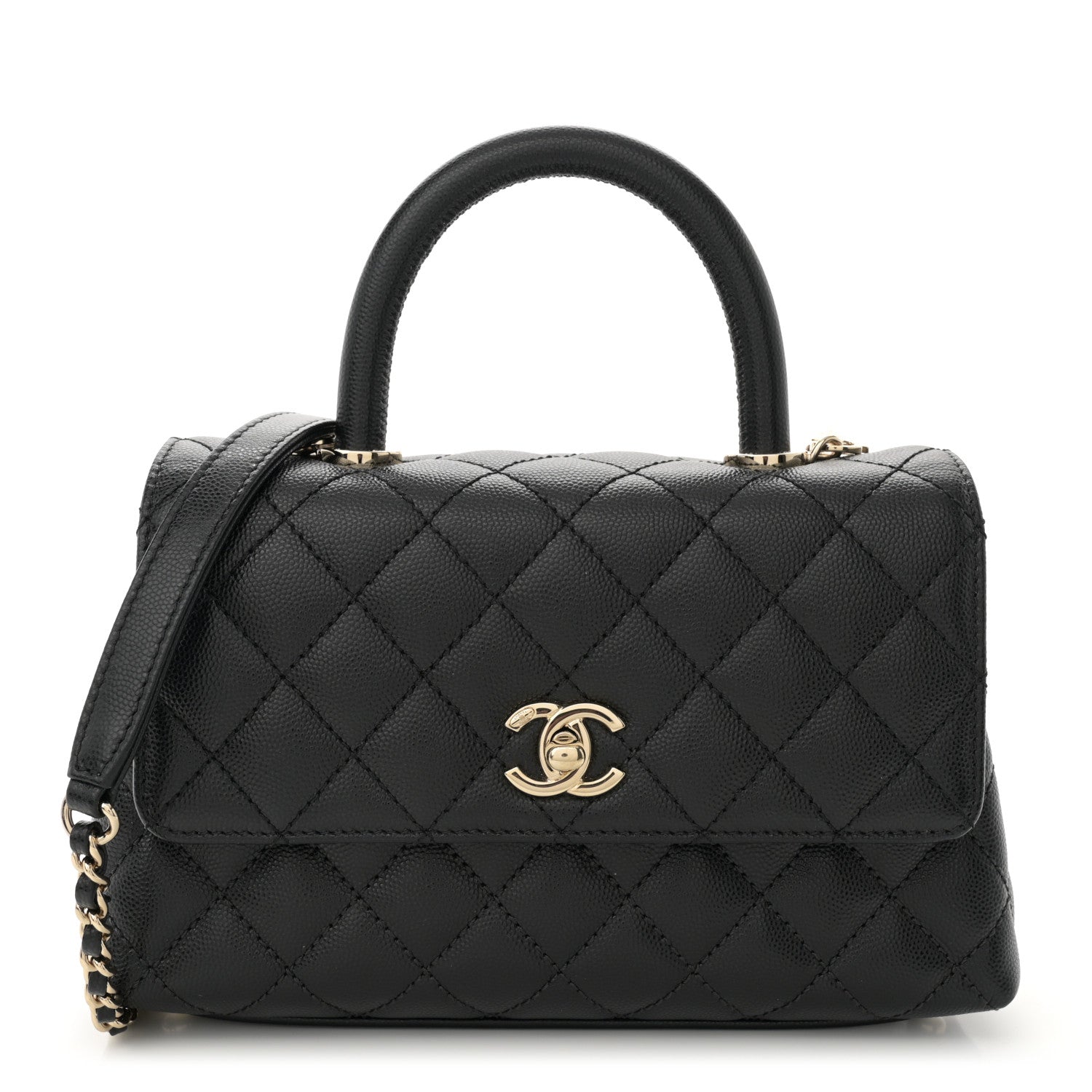 Chanel Caviar Quilted Mini Coco Handle Flap Black 1 of 13