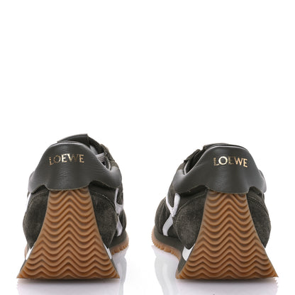 Loewe Nylon Suede Flow Runners Sneakers 40 Khaki 5 of 9