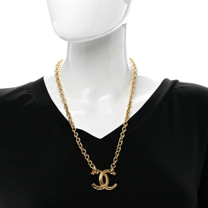 Chanel Metal Quilted CC Necklace Gold 2 of 4