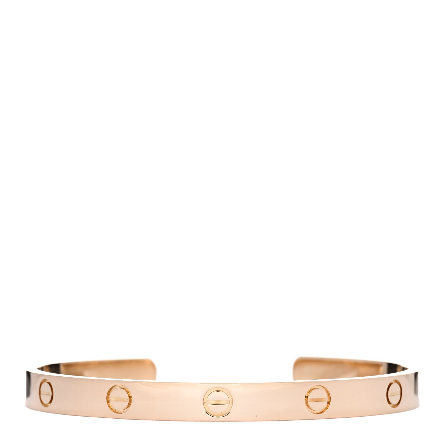 Cartier 18K Yellow Gold LOVE Cuff Bracelet 19 1 of 3