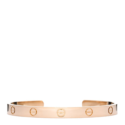 Cartier 18K Yellow Gold LOVE Cuff Bracelet 19 1 of 3
