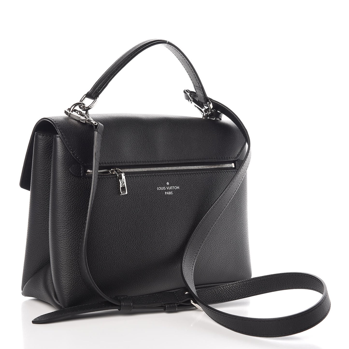Soft Calfskin My Lockme Top Handle Black