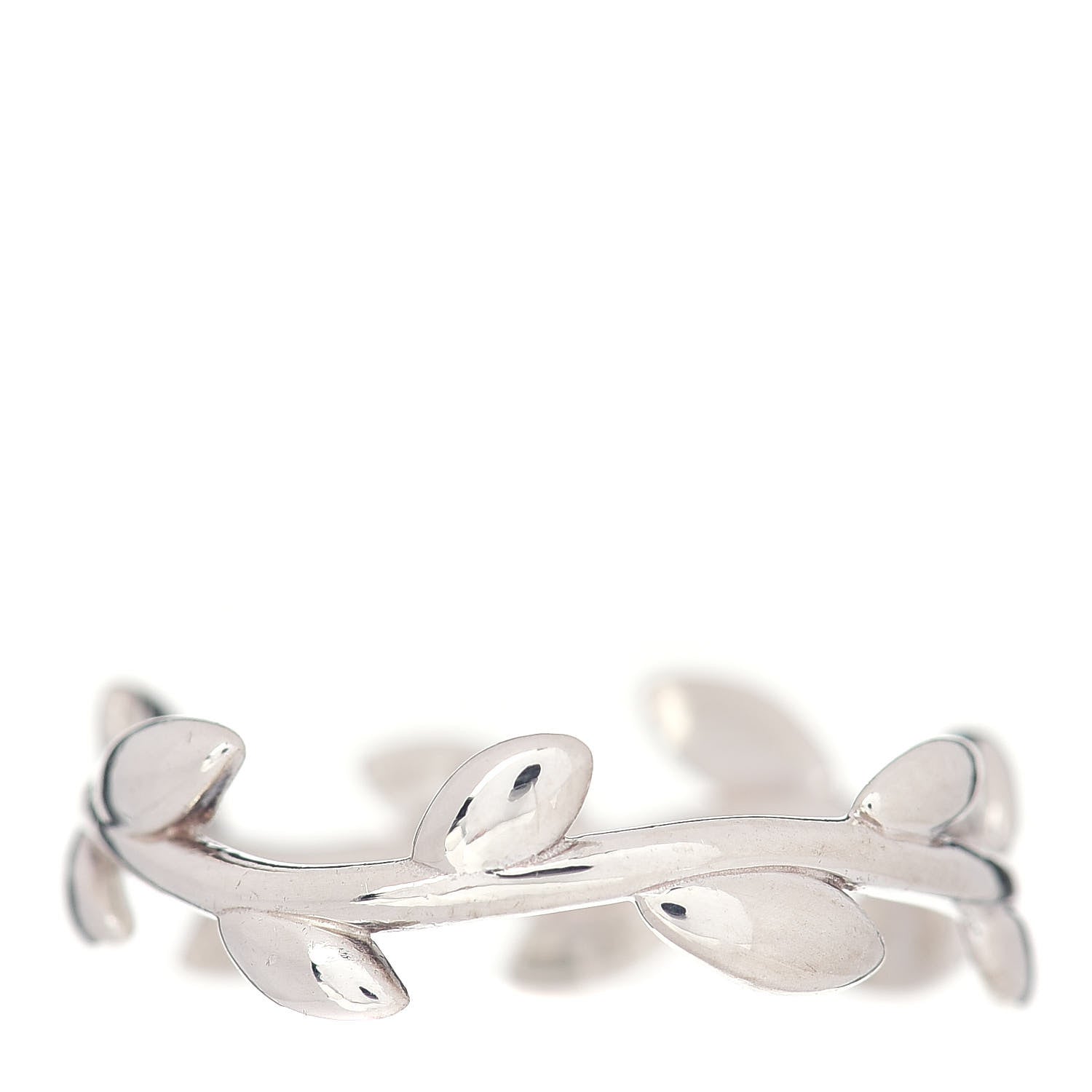 Tiffany Sterling Silver Paloma Picasso Narrow Olive Leaf Band Ring 52 6 1 of 4