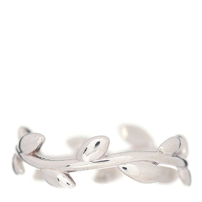 Tiffany Sterling Silver Paloma Picasso Narrow Olive Leaf Band Ring 52 6 1 of 4