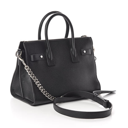 Saint Laurent Grained Calfskin Baby Supple Sac De Jour Black 3 of 9