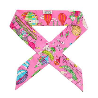 Hermes Silk Les Folies Du Ciel Twilly 1 of 4