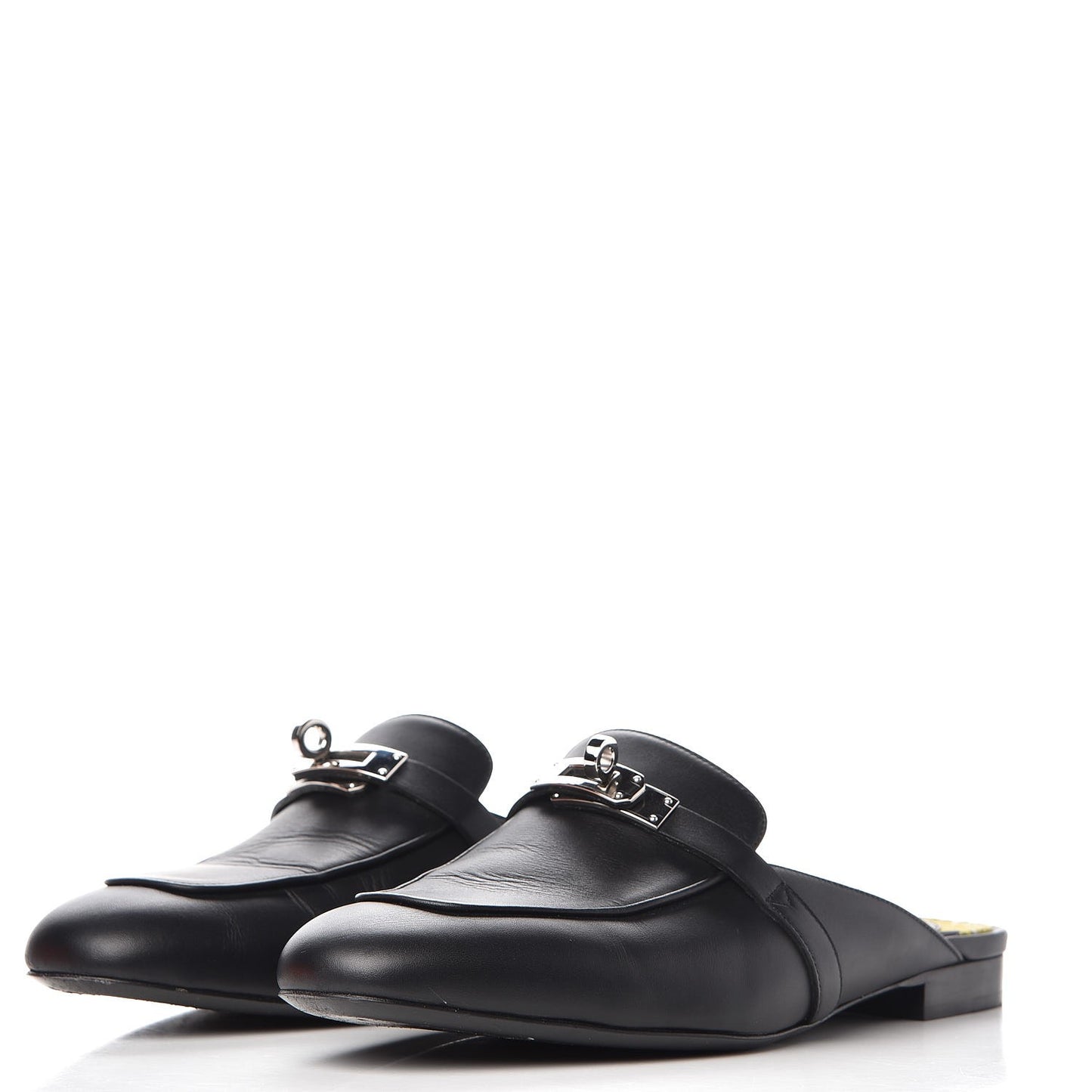 Calfskin Oz Mules 39 Black