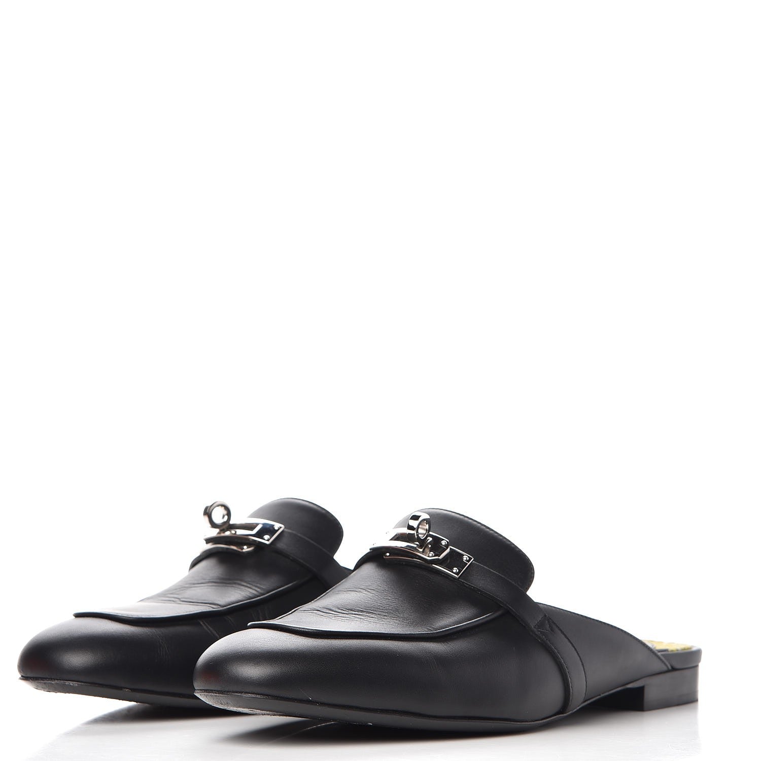 Hermes Calfskin Oz Mules 39 Black 3 of 13