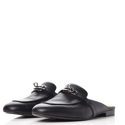 Hermes Calfskin Oz Mules 39 Black 3 of 13