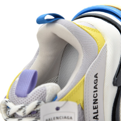 Balenciaga Fabric Mesh Womens Triple S Sneakers 36 White Purple Yellow 15 of 16