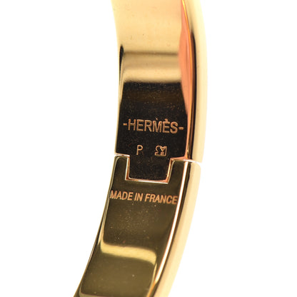 Hermes Enamel Narrow Clic Clac H Bracelet PM Orange 4 of 4