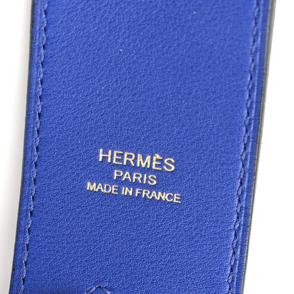 Hermes Swift 38mm Etiquette Shoulder Strap Bleu Saphir 3 of 5